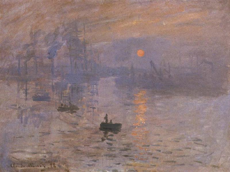 Claude Monet Impression-sunrise France oil painting art